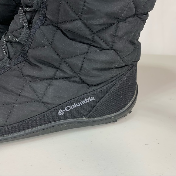 COLUMBIA WOMEN’S MINX MID II OMNI-HEAT BOOTS - BLACK, CHARCOAL size US9.5 UK7.5 - Picture 5 of 11